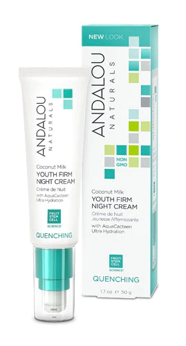 Creme Noturno Rejuvenescedor Andalou Naturals Leite de Coco - 48g