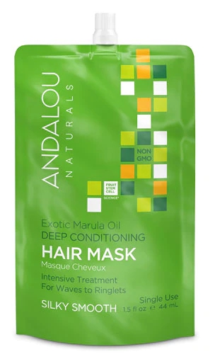 Máscara Capilar Reparadora Andalou Naturals com Óleo de Marula Exótico 44ml - Hidratação Profunda e Brilho Intenso