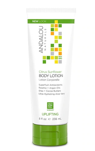 Loção Corporal Revigorante Andalou Naturals Citrus & Girassol 236ml - Pele Radiante