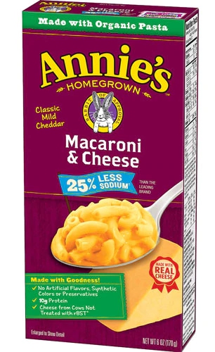 Macarrão com Queijo Cheddar Suave Annie's Homegrown Clássico - 170g