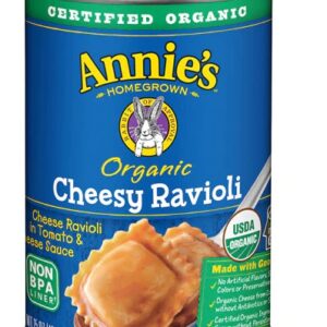 Macarrão Ravioli Orgânico Annie's Homegrown com Molho de Tomate e Queijo - 425g