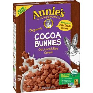 Comprar annie's homegrown organic cocoa bunnies cereal -- 10 oz preço no brasil breakfast foods children's cereals dry & cold cereals food & beverages suplementos em oferta suplemento importado loja 5 online promoção -