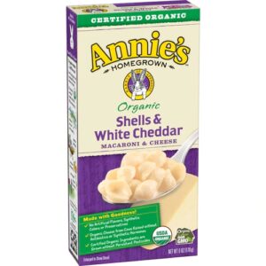 Comprar annie's homegrown organic shells and white cheddar -- 6 oz preço no brasil food & beverages pasta pasta & marinara sauce suplementos em oferta suplemento importado loja 55 online promoção -