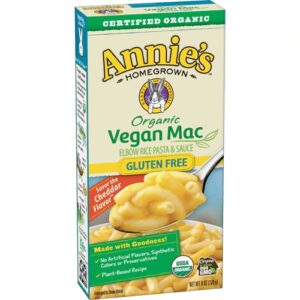 Macarrão de Arroz Orgânico Vegano Annie's Homegrown com Queijo Cheddar - 170g