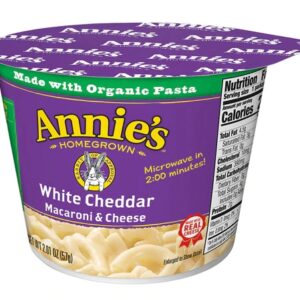 Macarrão com Queijo Cheddar Branco Annie's Homegrown 57g - Sabor Caseiro e Praticidade