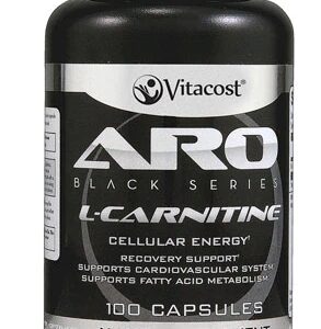 ARO-Vitacost Black Series L-Carnitine -- 500 mg - 100 Capsules