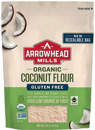 Farinha de Coco Orgânica Arrowhead Mills Sem Glúten 454g