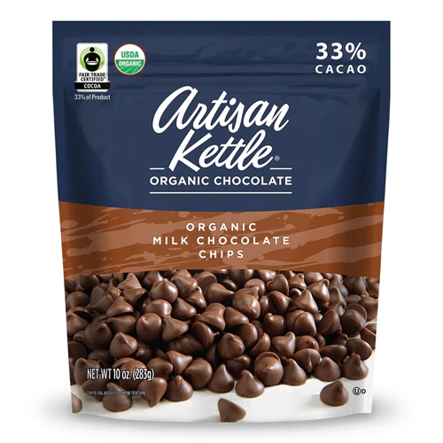 Gotas de Chocolate Orgânico ao Leite Artisan Kettle 283g - Puro Prazer