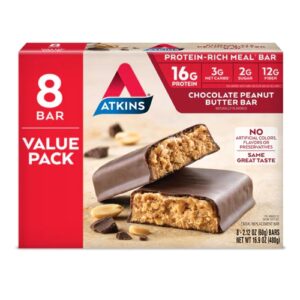 Comprar atkins meal bar value pack chocolate peanut butter -- 8 bars preço no brasil diet products slim-fast suplementos em oferta top diets suplemento importado loja 5 online promoção -