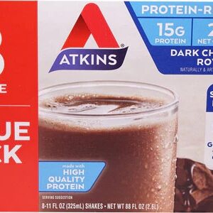 Atkins RTD Shake Dark Chocolate Royale -- 8 Shakes