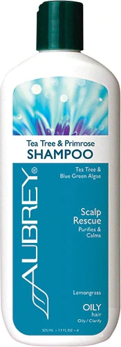 Shampoo Aubrey Tea Tree & Primrose 325ml - Resgate e Purificação do Couro Cabeludo