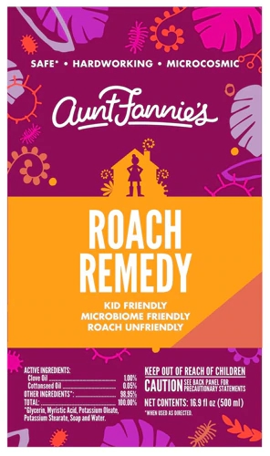 Aunt Fannie's Roach Remedy Spray Líquido 500ml - Solução Eficaz Contra Baratas