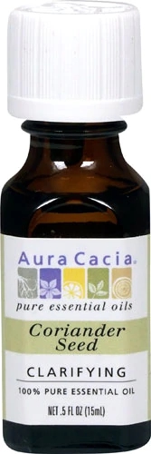 Aura Cacia 100% Pure Essential Oil Coriander Seed -- 0.5 fl oz