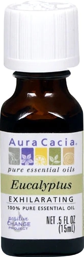 Óleo Essencial de Eucalipto Aura Cacia Puro 15ml - Revigorante e Purificador