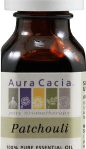 Óleo Essencial de Patchouli Aura Cacia 100% Puro 15ml - Aroma Terapêutico Terroso