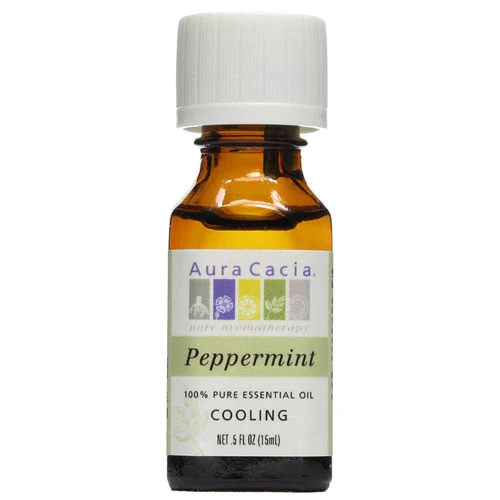 Óleo Essencial de Hortelã Aura Cacia 100% Puro - 15ml - Refrescância e Bem-Estar