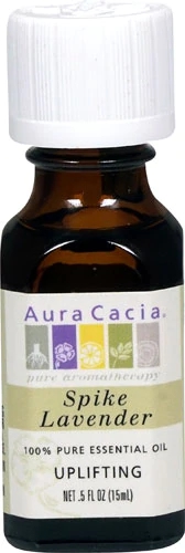 Óleo Essencial de Lavanda Spike Aura Cacia 100% Puro - 15ml (0.5 fl oz)