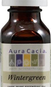 Óleo Essencial de Wintergreen Aura Cacia 100% Puro 15ml - Alívio e Bem-Estar