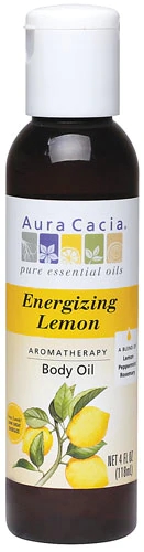 Óleo Corporal Energizante Aura Cacia Aromaterapia Limão 118ml