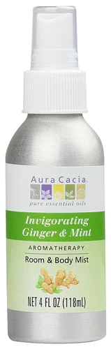 Aura Cacia Aromaterapia Mist Gengibre & Menta 118ml - Revigorante e Refrescante