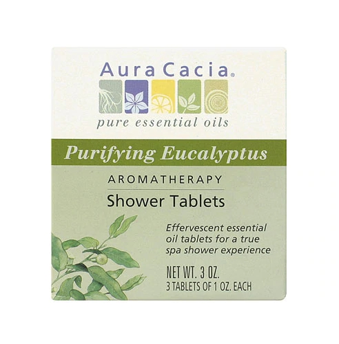 Tabletes para Banho Aura Cacia Aromaterapia Eucalipto Purificante - 3 Unidades