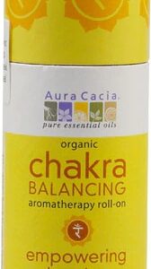 Aura Cacia Roll-On Aromaterapia Equilíbrio Solar Plexus Limão & Helicriso 9ml