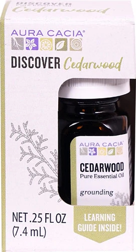 Óleo Essencial Aura Cacia Cedro Puro 7.4ml: Aconchego e Equilíbrio Emocional