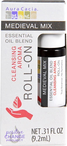 Aura Cacia Óleo Essencial Roll-On Purificador Mix Medieval 9ml - Aroma Terapêutico
