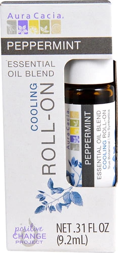 Óleo Essencial Aura Cacia Peppermint Refrescante Roll-On 9ml - Alívio Natural