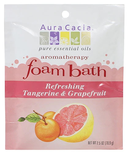 Espuma de Banho Aura Cacia Refrescante de Tangerina e Toranja - 71g