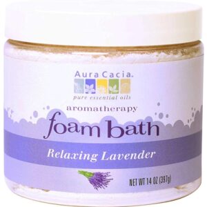 Comprar aura cacia foam bath relaxing lavender -- 14 oz preço no brasil bath & body care bath salts & soaks beauty & personal care bubble bath suplementos em oferta suplemento importado loja 43 online promoção -