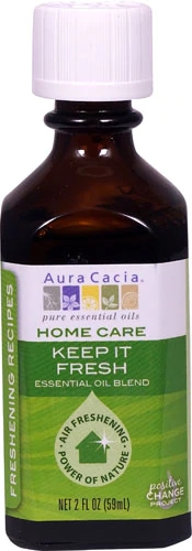 Óleo Essencial Aura Cacia Home Care Keep It Fresh - Blend 59ml para um Lar Puro e Revigorante