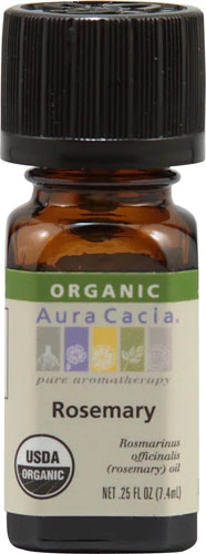 Óleo Essencial Orgânico de Alecrim Aura Cacia - 7.39ml - Aromaterapia Pura