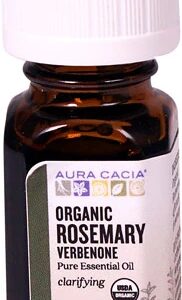 Óleo Essencial Orgânico Puro de Alecrim Verbenona Aura Cacia 7ml - Aroma e Bem-Estar