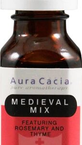 Óleo Essencial Orgânico Aura Cacia Alecrim e Tomilho Medieval Mix 15ml - Aromaterapia Pura