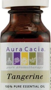 Óleo Essencial de Tangerina Aura Cacia 100% Puro - 15ml (0.5 fl oz) - Bem-Estar e Aromaterapia