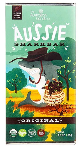 Australian Carob Organic Aussie SharkBar Carob Chocolate Original -- 3 oz