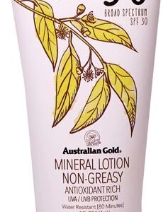 Protetor Solar Mineral Australian Gold Botanical FPS 30 Loção Não Oleosa 147ml