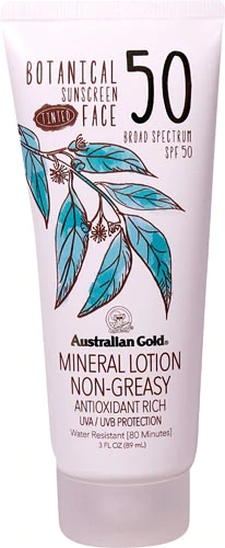 Protetor Solar Mineral com Cor Australian Gold Botanical Face FPS 50 - 89ml