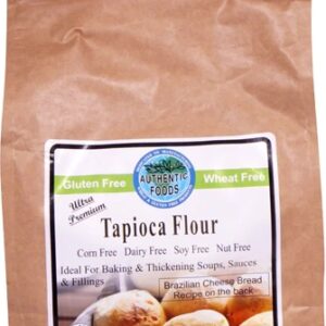 Farinha de Tapioca Authentic Foods - 1.13kg (2.5 lbs) - Livre de Glúten e Gordura