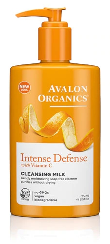 Avalon Organics Leite de Limpeza com Vitamina C Intensa Defesa - 251ml