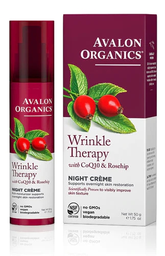 Avalon Organics Creme Noturno Terapia Anti-Idade 50ml - Firmeza e Renovação da Pele
