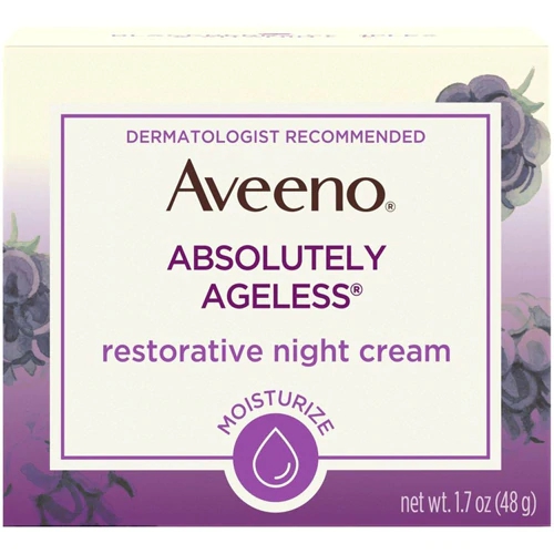 Aveeno Absolutely Ageless Creme Noturno Restaurador 48g - Antissinais e Rejuvenescimento