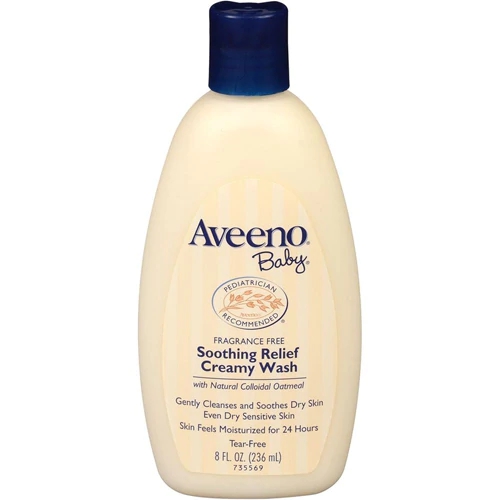 Aveeno Baby Sabonete Líquido Cremoso Alívio Calmante 236ml - Pele Sensível