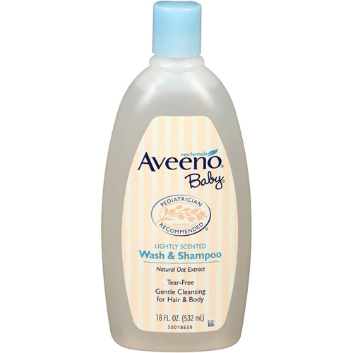 Aveeno Baby Sabonete Líquido e Shampoo Hipoalergênico Levemente Perfumado - 532ml