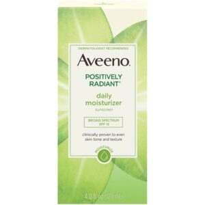 Aveeno Positively Radiant Hidratante Diário com Protetor Solar FPS 15 - 118ml