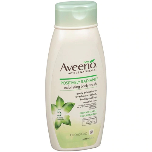 Aveeno Positively Radiant® Sabonete Esfoliante Corporal 532ml - Pele Luminosa e Suave