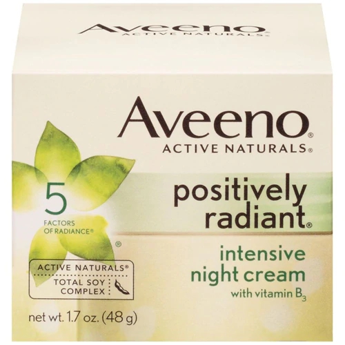 Aveeno Positively Radiant Creme Noturno Intensivo com Vitamina B3 - 48g