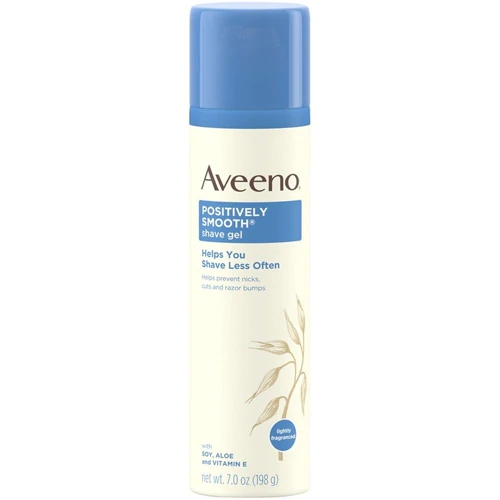 Gel de Barbear Aveeno Positively Smooth 198g - Pele Lisa e Macia