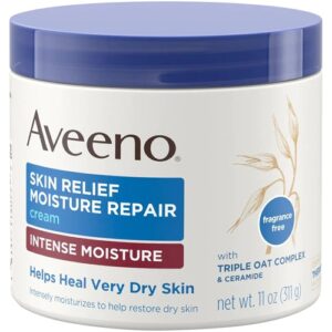 Aveeno Skin Relief Creme Reparador Hidratação Intensa 311g - Pele Seca e Irritada
